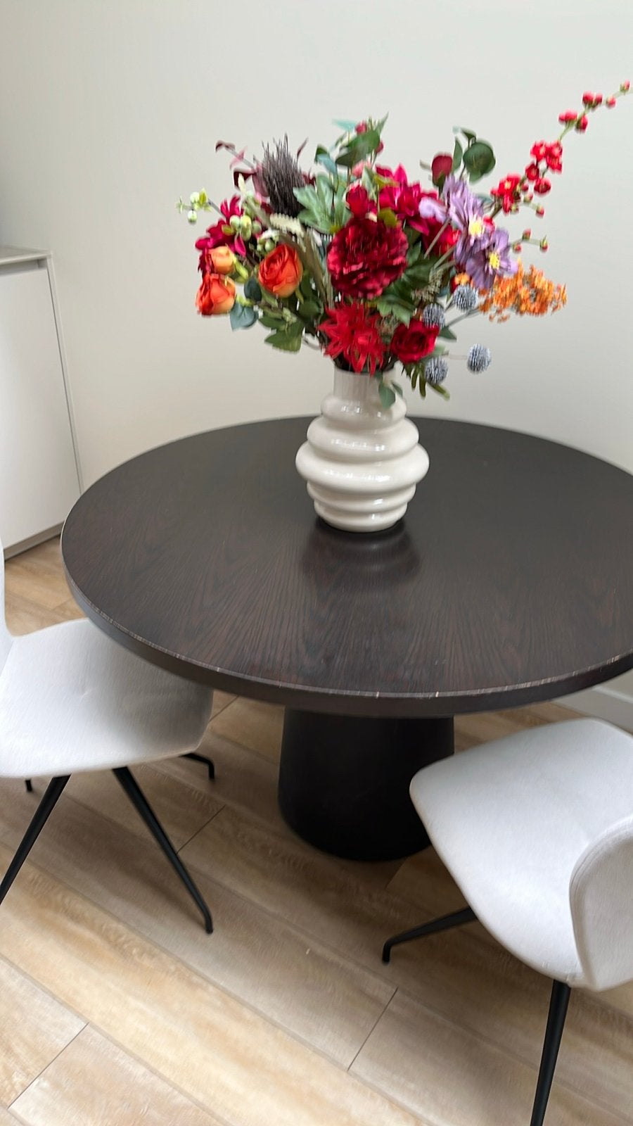 Ronde container design eettafel van Moooi, Ophalen, Gebruikt, 100 tot 150 cm, Design