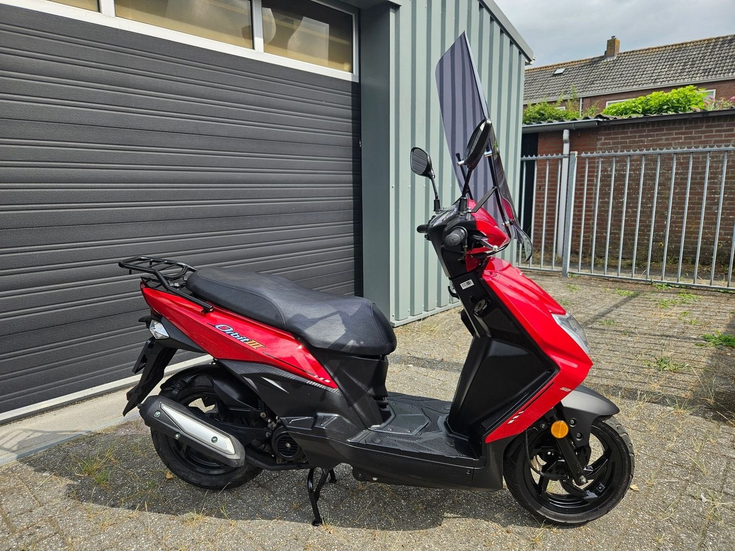 SYM ORBIT 3 - 4T E4 BROM BJ 2021 ROOD 10634 KM WINDSCHERM, SYM, Overige modellen, Onbekend, Ophalen of Verzenden