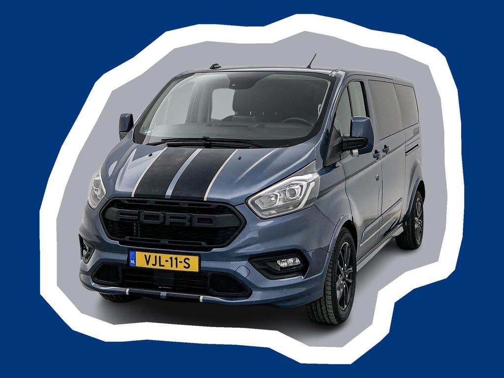 Ford Transit Custom 320 2.0 TDCI L2H1 Sport 185pk DC Schuifd, 15 km/l, Euro 6, 4 cilinders, Met garantie (alle)