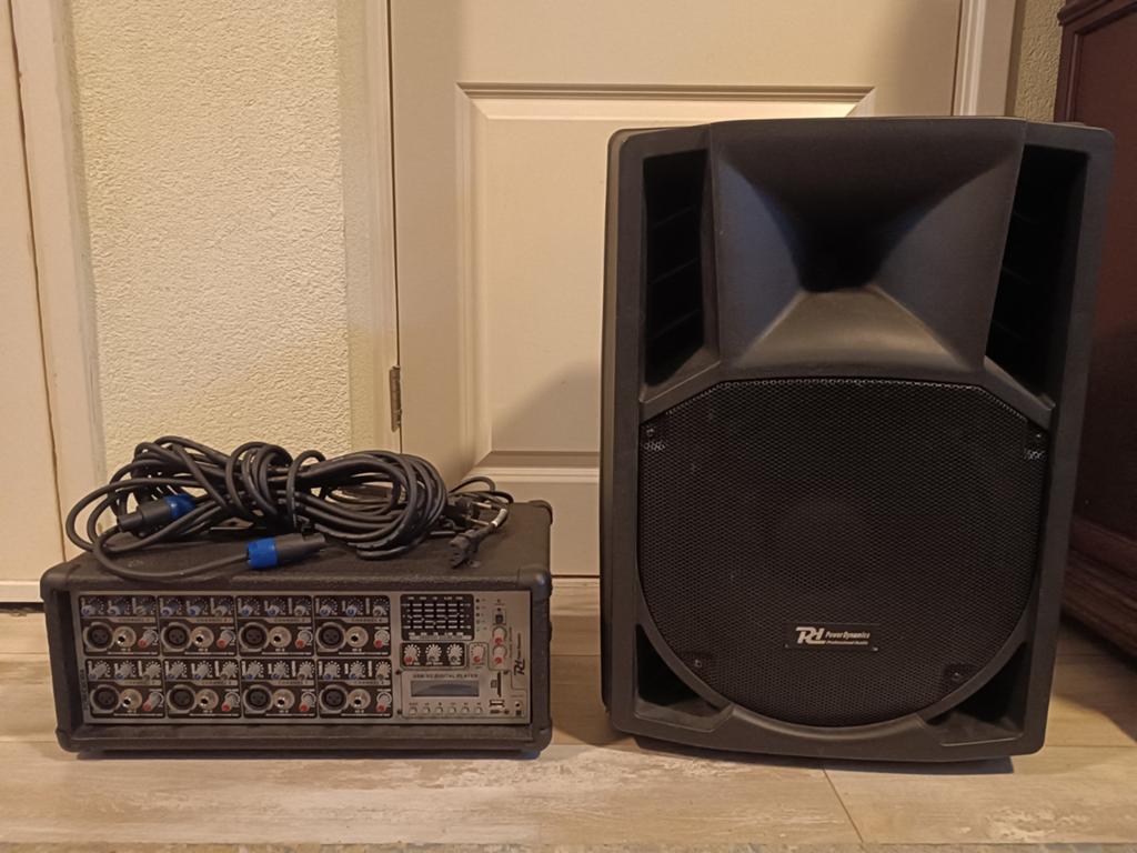 Power Dynamics PDM C808A mixer + PD12 PA systeem, Ophalen of Verzenden