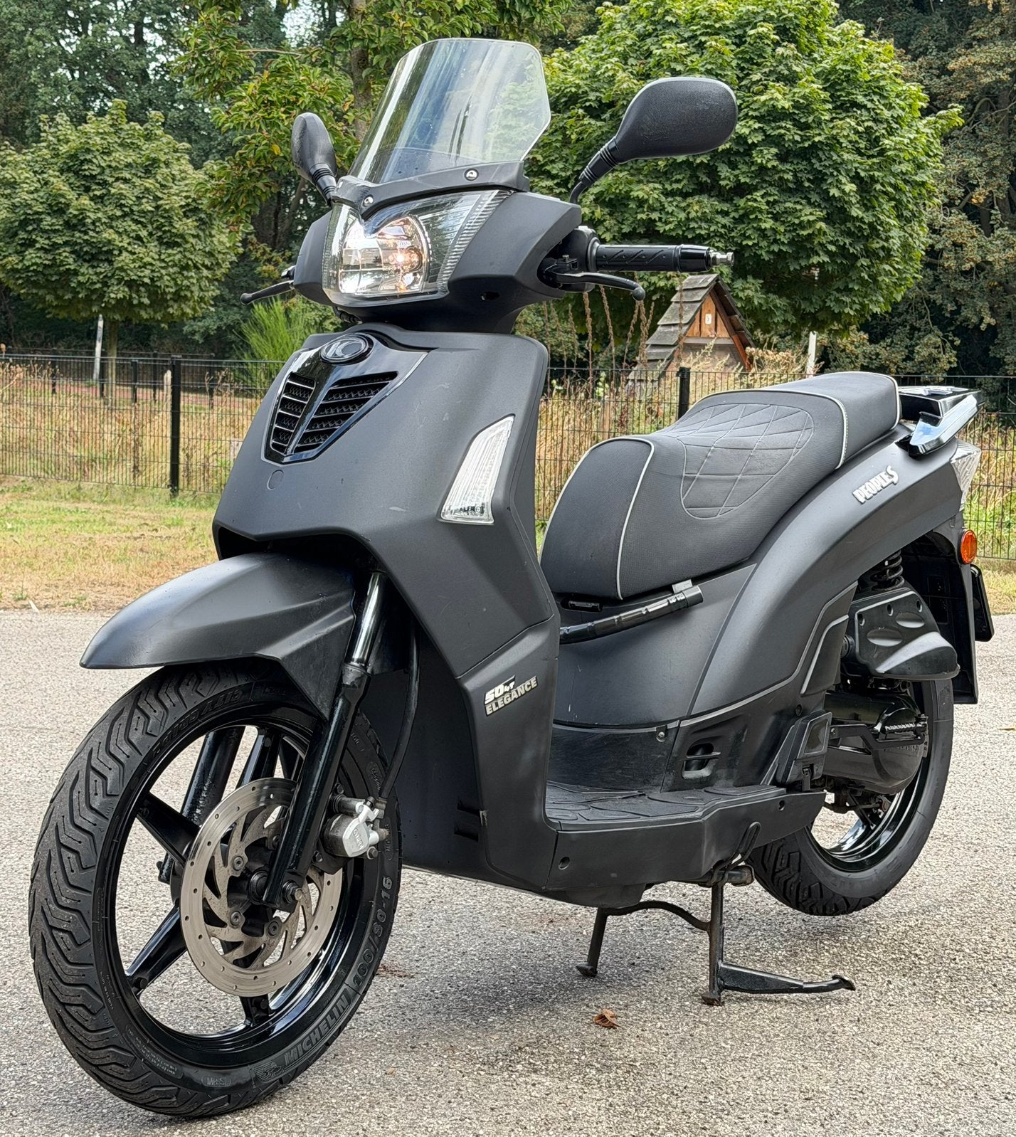 Kymco People S 2017 Mat Zwart Brom in zeer goede staat, Fietsen en Brommers, Scooters | Kymco, Ophalen, Maximaal 45 km/u, Zo goed als nieuw