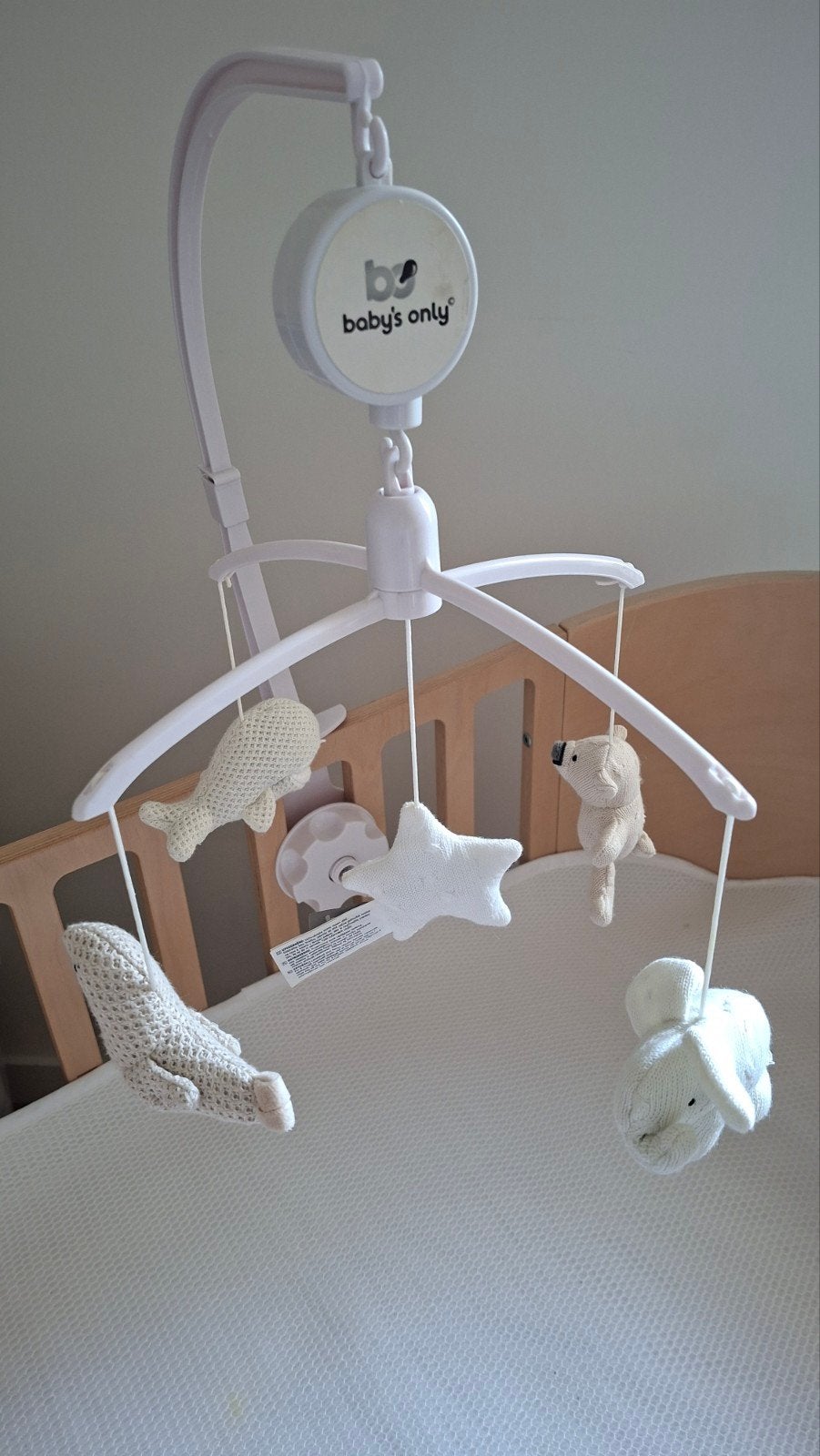 Baby's Only Muziekmobiel met gebreide dieren, Kinderen en Baby's, Speelgoed | Babyspeelgoed, Ophalen of Verzenden, Zo goed als nieuw