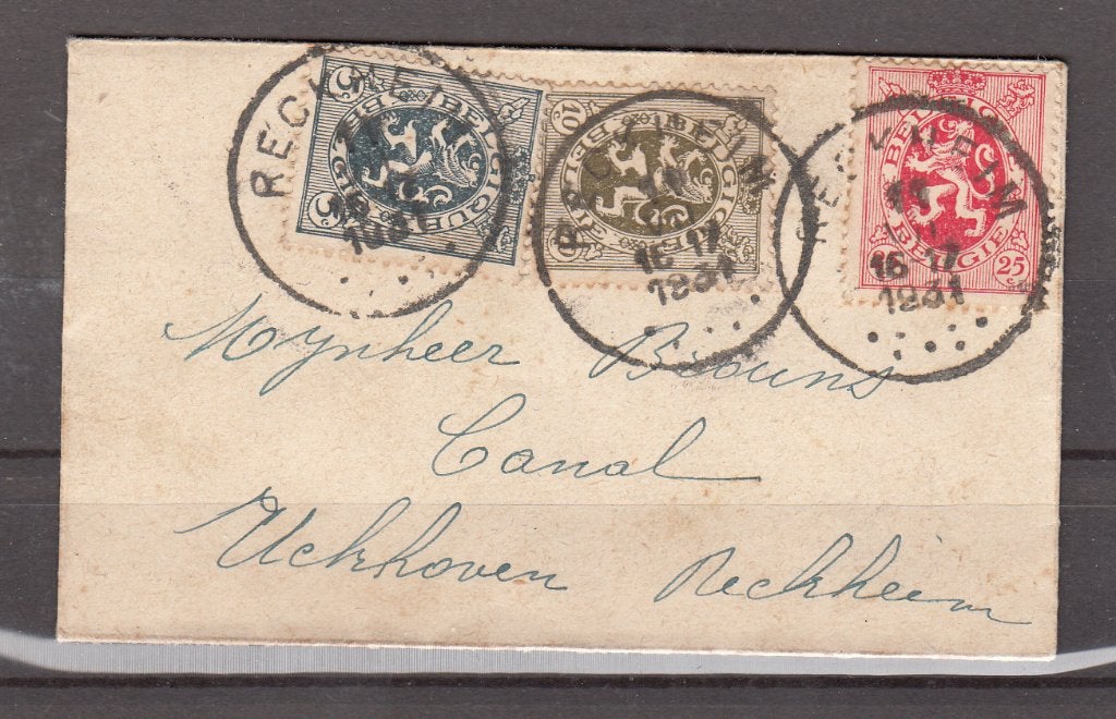 Belgie envelop uit 1931 naar Uckhoven Reckheim, Postzegels en Munten, Brieven en Enveloppen | België, Ophalen of Verzenden, Envelop