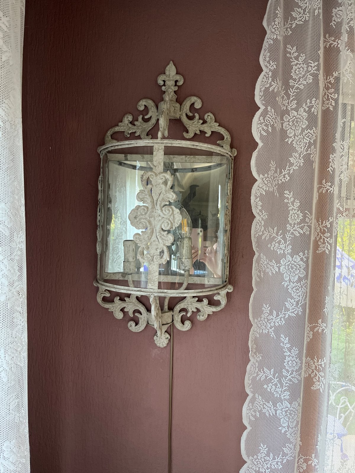 Antieke wandlamp in Franse stijl, Huis en Inrichting, Ophalen of Verzenden, Nieuw