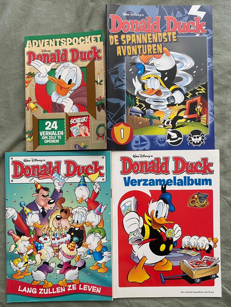 4 Donald Duck albums, Meerdere comics, Ophalen of Verzenden, Gelezen, Europa