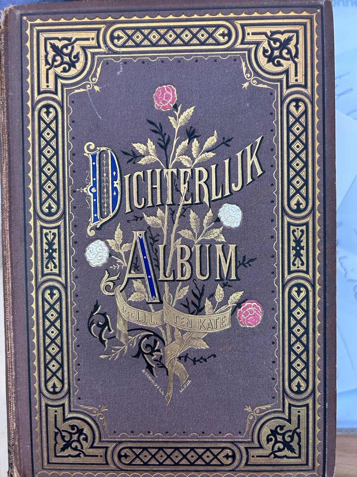 Dichterlijk Album J.J.L. Ten Kate - Antiek Poëzieboek, Ophalen of Verzenden, Gelezen, Eén auteur