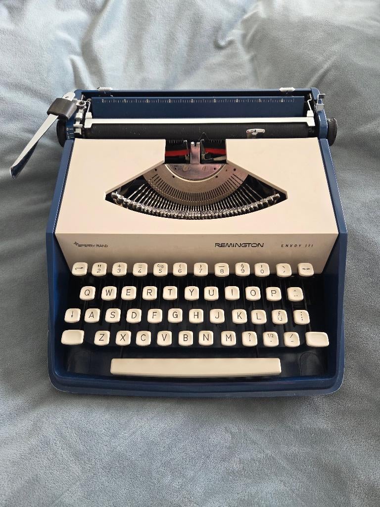 Remington Envoy III typemachine (1969) – werkend + koffer, Ophalen, Gebruikt