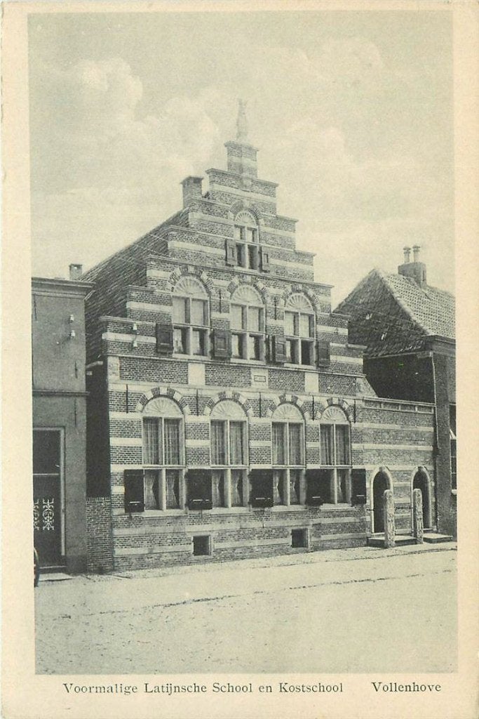 379-186-003 Vollenhove Latijnsche School, Verzenden, Voor 1920, Overijssel