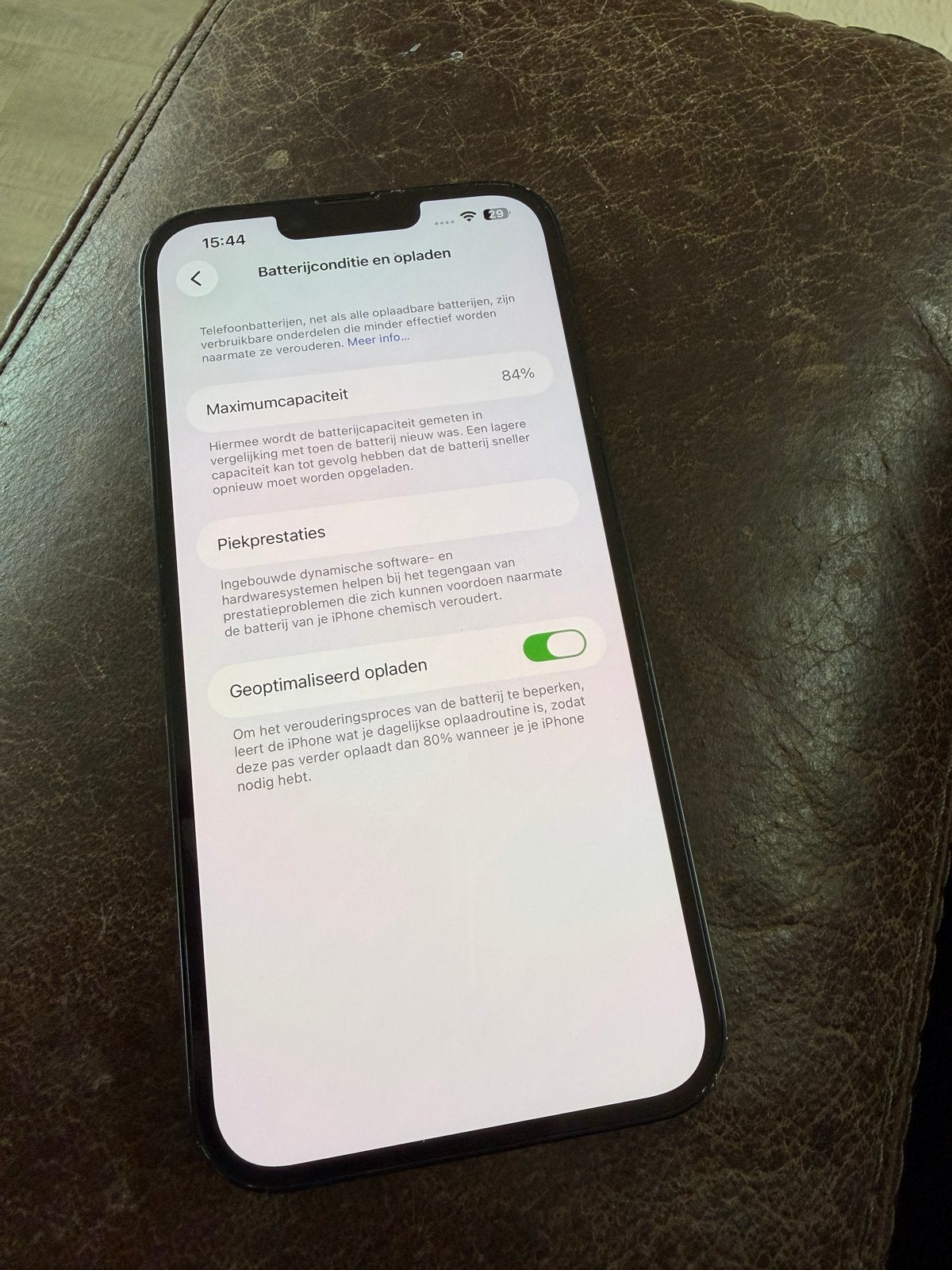 iPhone 14+ 128GB met originele lader, 84% batterijconditie, Ophalen, IPhone 14 Plus, Zwart, 84 %