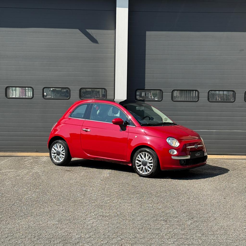 Fiat 500 1.2 C 2014 Rood, Voorwielaandrijving, 4 cilinders, 840 kg, Leder en Stof