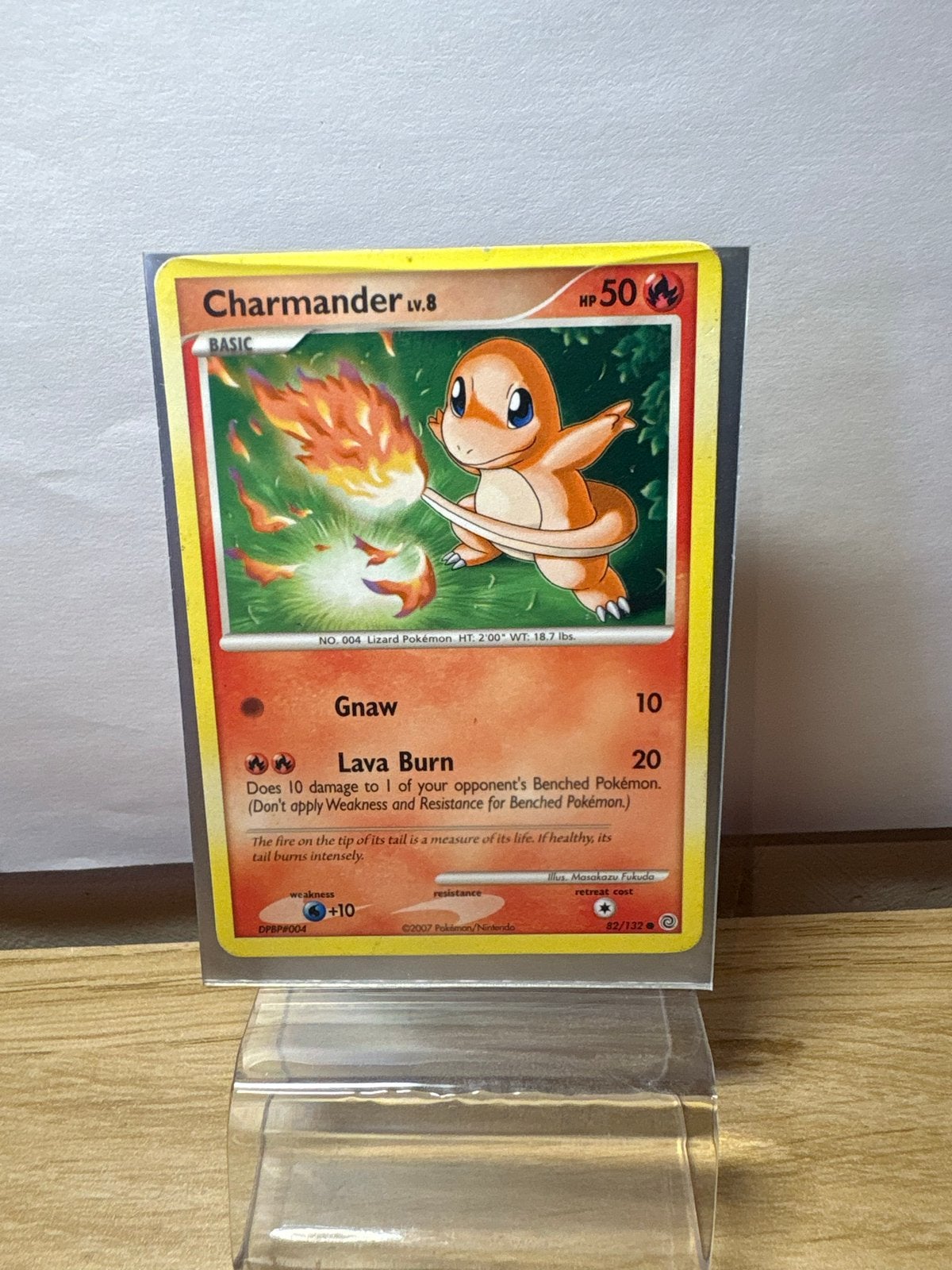 Charmander Pokémon Kaart LV.8 secret wonders, Ophalen of Verzenden, Gebruikt, Losse kaart