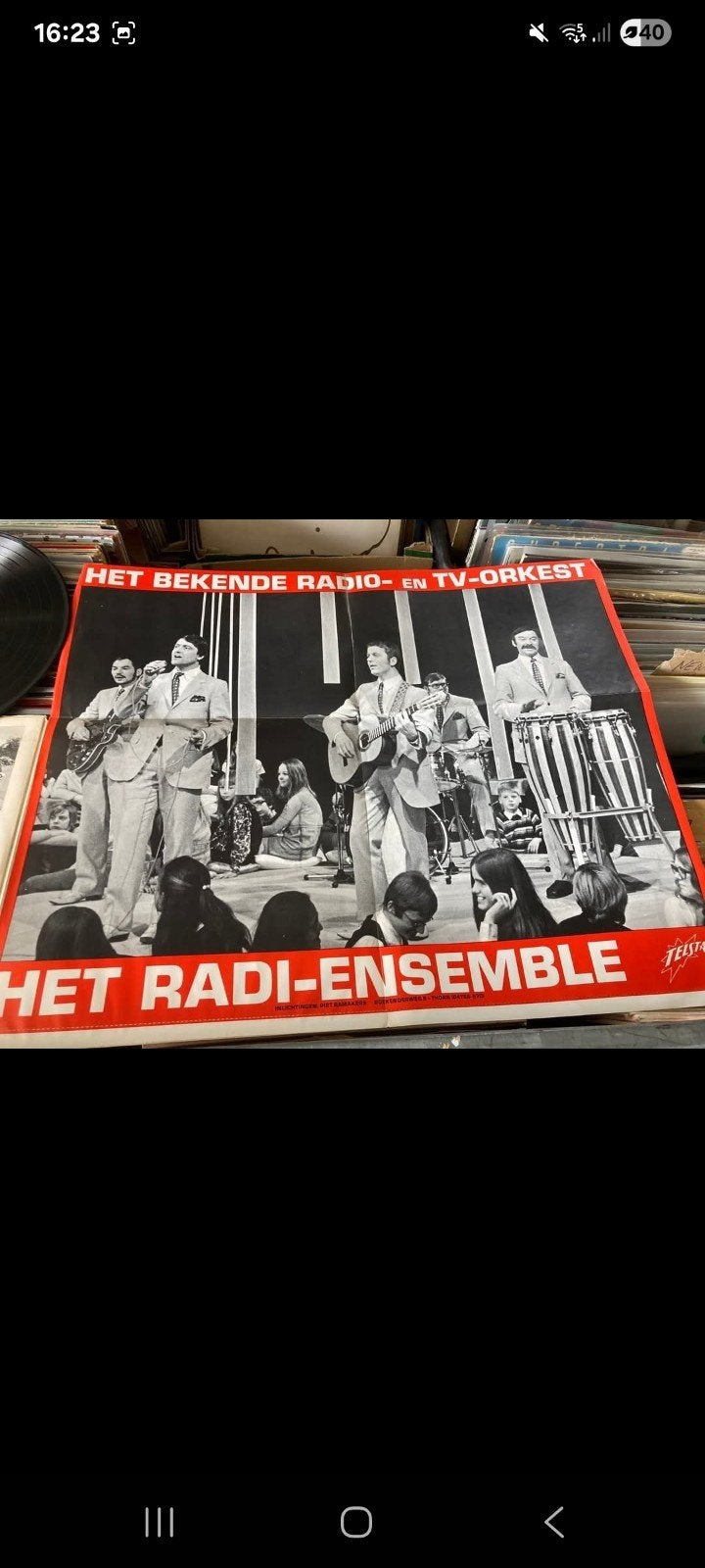 Gezocht!!  Telstar poster. Bied maar aan., Ophalen of Verzenden, LP
