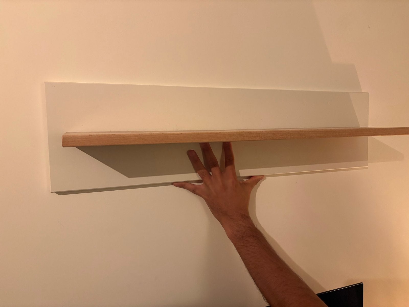 Bopita wandplank wit met houten accent, Ophalen, Zo goed als nieuw, Wanddecoratie