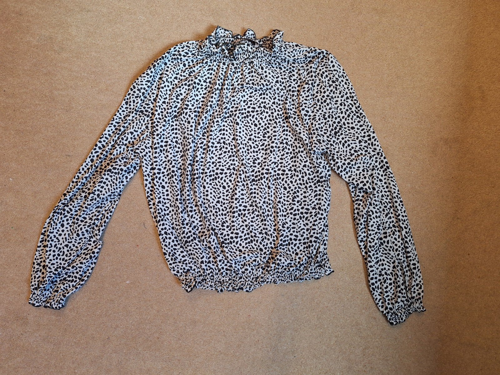 Studio Anneloes blouse met panterprint, Studio Anneloes, Zwart, Maat 42/44 (L), Ophalen of Verzenden