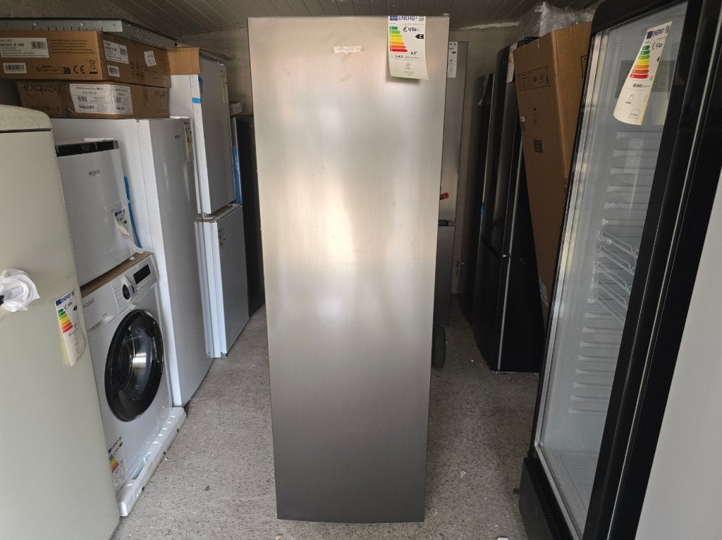Nieuwe zuinige rvs nofrost vrieskast deukje 170x55 cm C klas, Vrieskast, Nieuw, Minder dan 60 cm, Energieklasse A of zuiniger