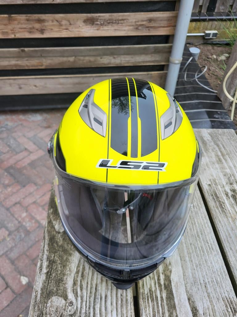 LS2 Integraalhelm Geel/Zwart - Maat xs, Motoren, Overige merken, XS, Ophalen of Verzenden, Integraalhelm