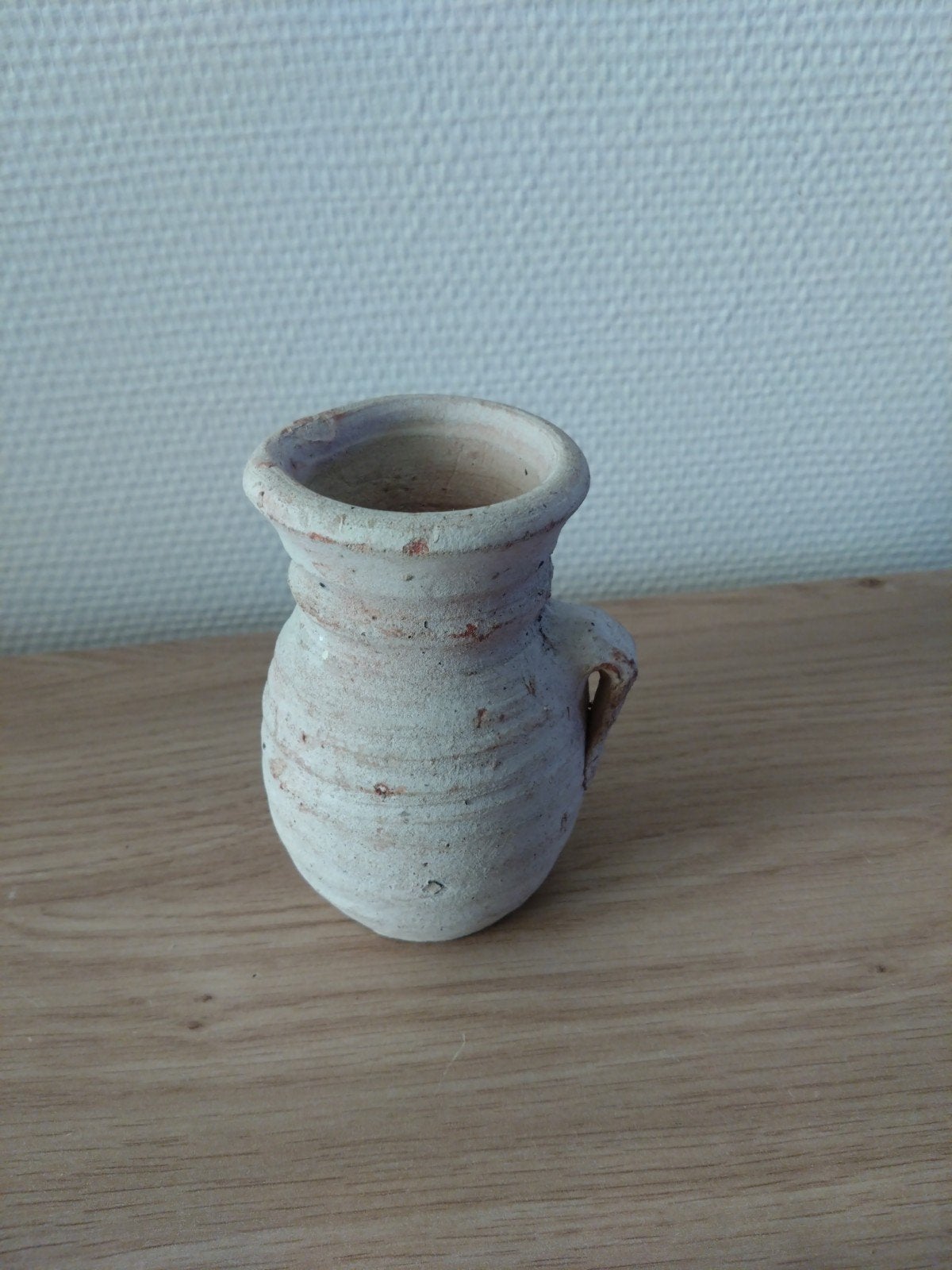 Kleine ouderwetse terracotta kruikje., Rond, Ophalen of Verzenden, Aardewerk, Minder dan 40 cm