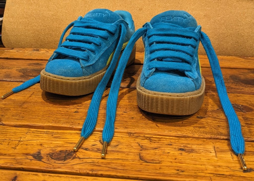 Sneakers Puma x Fenty maat 39, Ophalen of Verzenden, Puma, Blauw, Sneakers of Gympen
