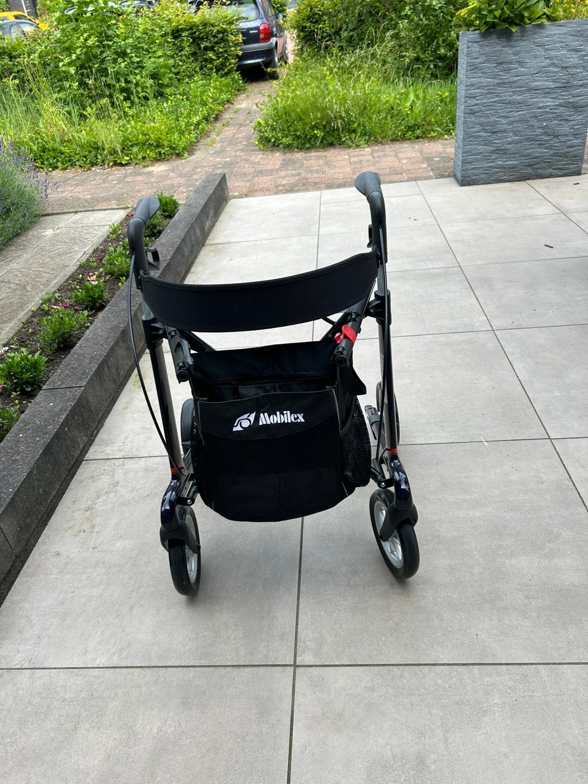 Rollator Gepard Carbon paars/blauw, Ophalen, Zo goed als nieuw