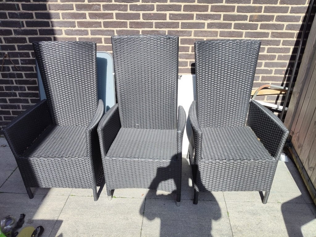 Tuinstoelen, Tuin en Terras, Ophalen, Gebruikt, Kunststof, Verstelbaar