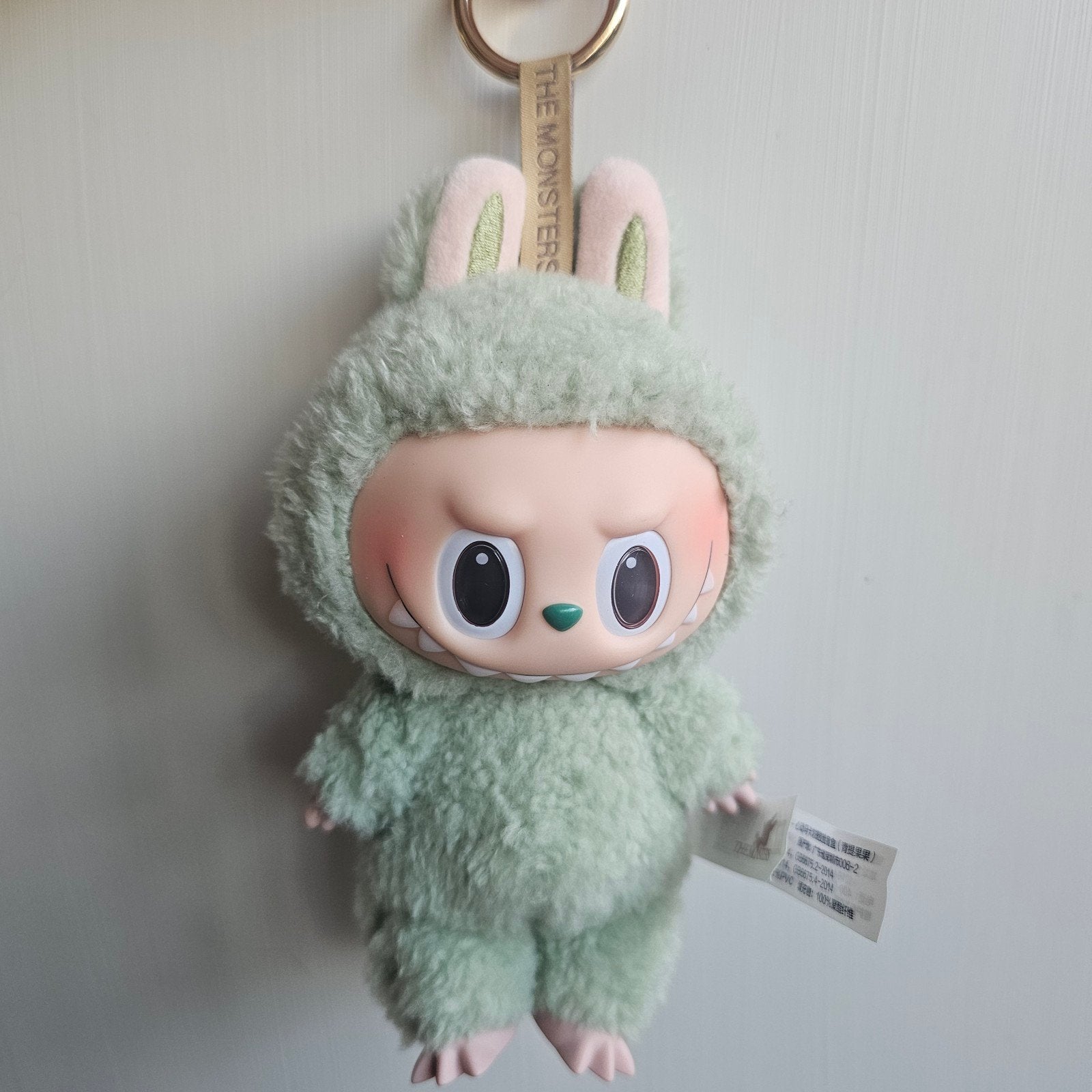 groene labubu, Ophalen of Verzenden, Zo goed als nieuw, Knuffel of Figuurtje