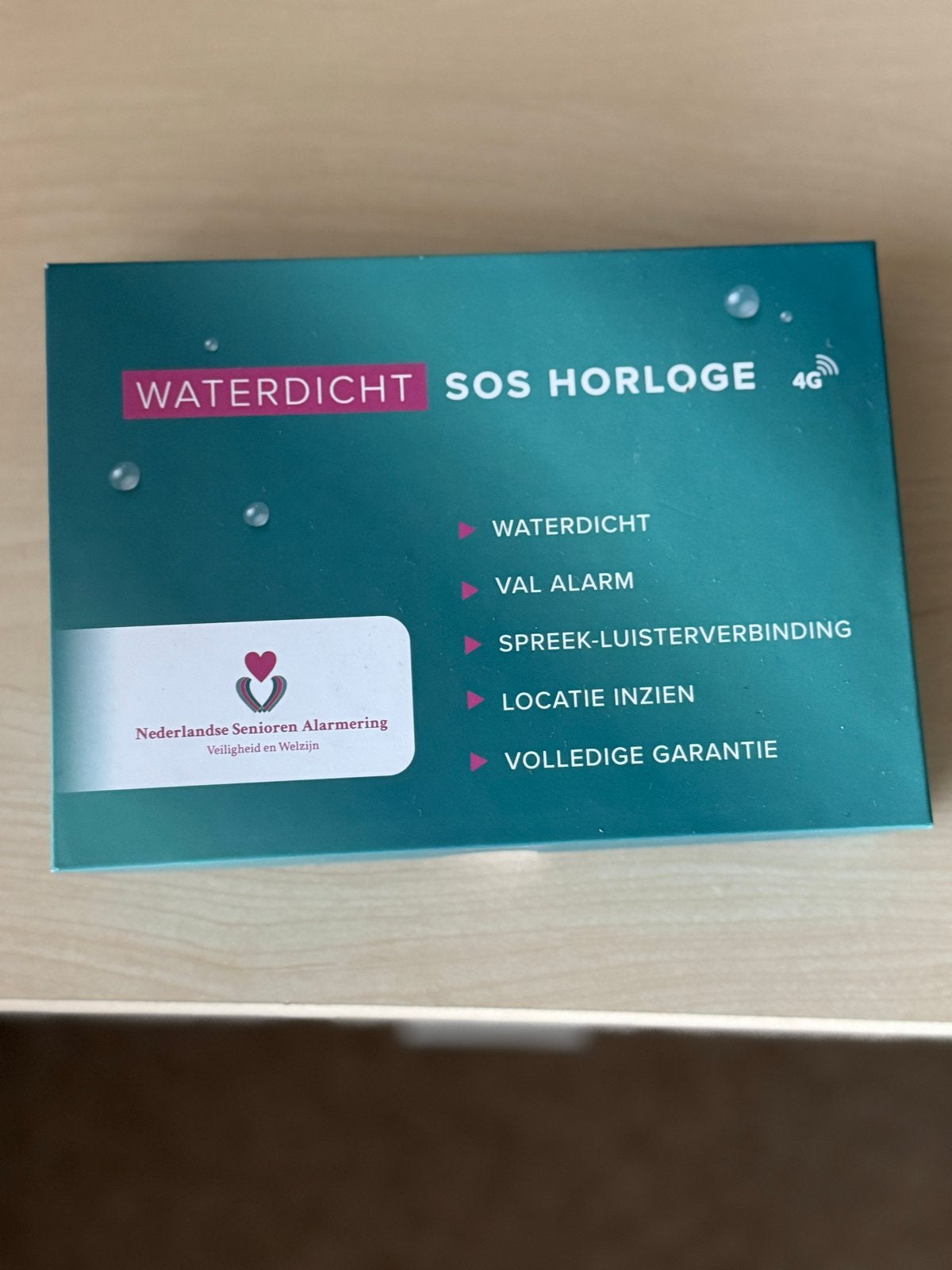 Waterdicht SOS Horloge 4G - Nederlandse Senioren Alarmering, Ophalen of Verzenden, Waterdicht, Nieuw