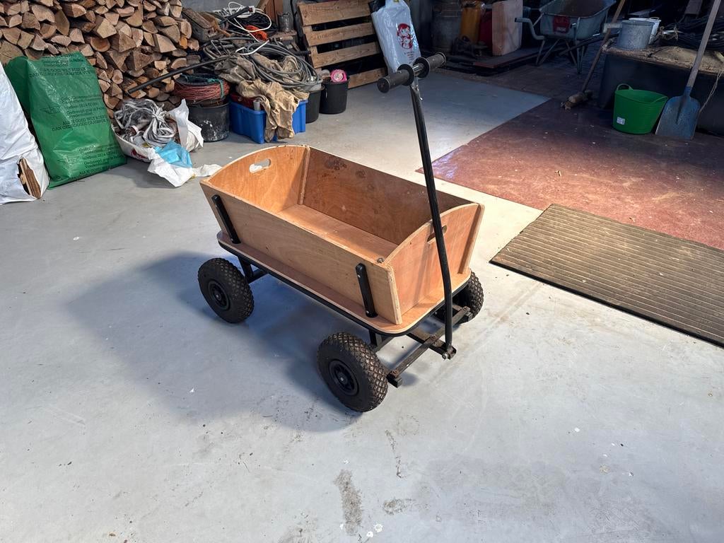 Leuke houten bolderkar - Ideaal voor uitjes!, Caravans en Kamperen, Ophalen, Gebruikt