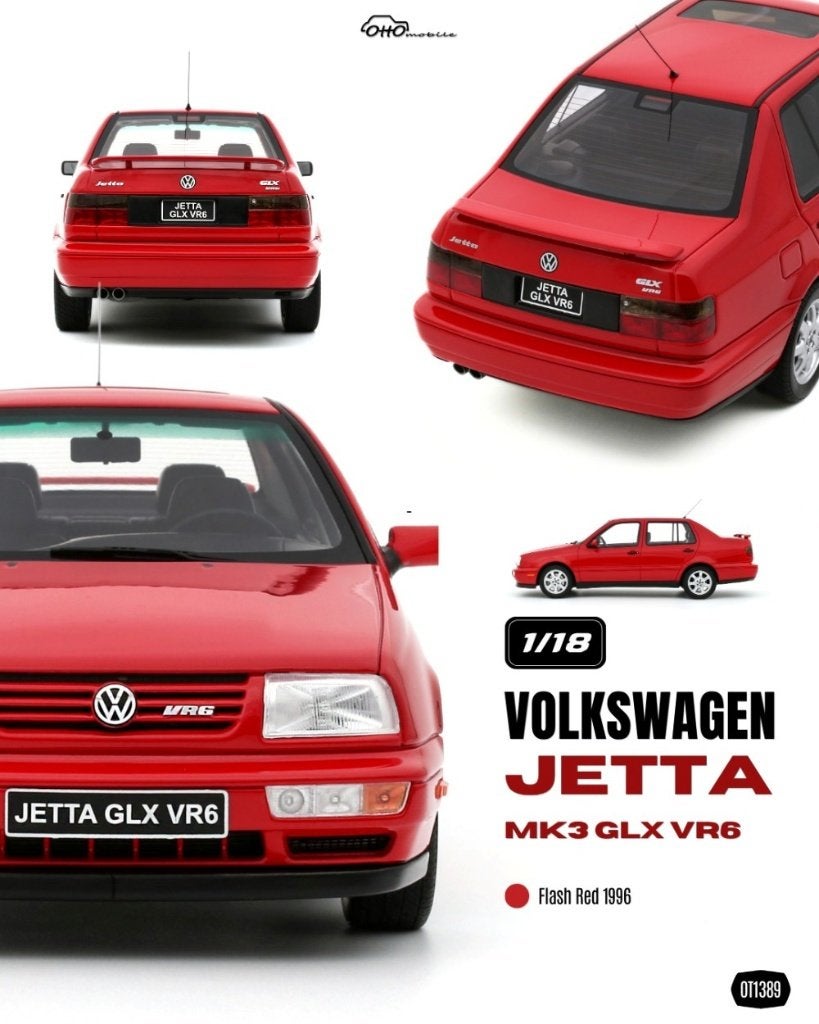 OttoMobile 1:18 Volkswagen Jetta GLX VR6 - Flash Red 1996, OttOMobile, -, Nieuw, Ophalen of Verzenden