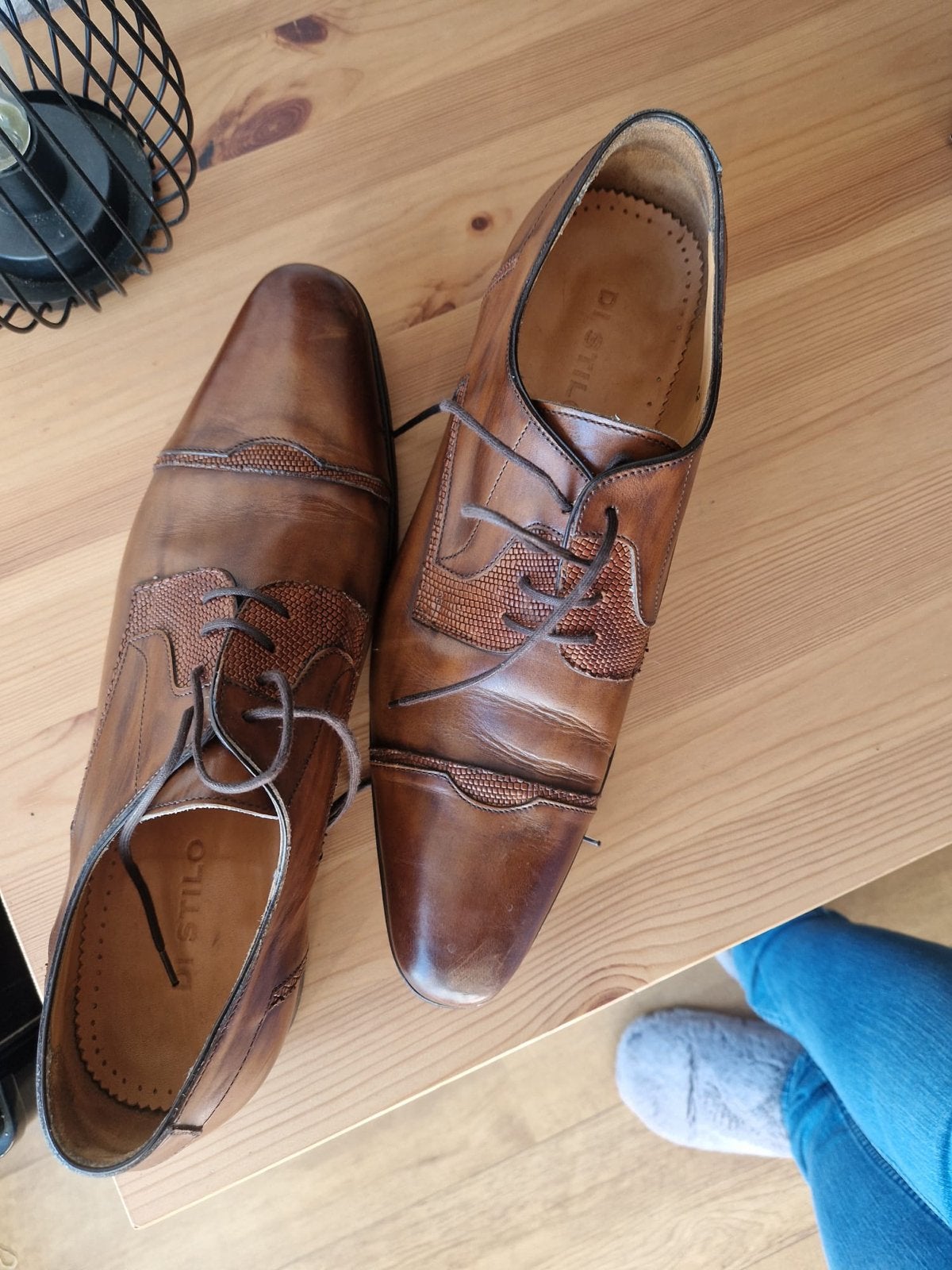 Di Stilo Heren Nette Schoenen - Bruin, Maat 42, Kleding | Heren, Schoenen, Bruin, Ophalen of Verzenden, Zo goed als nieuw, Veterschoenen