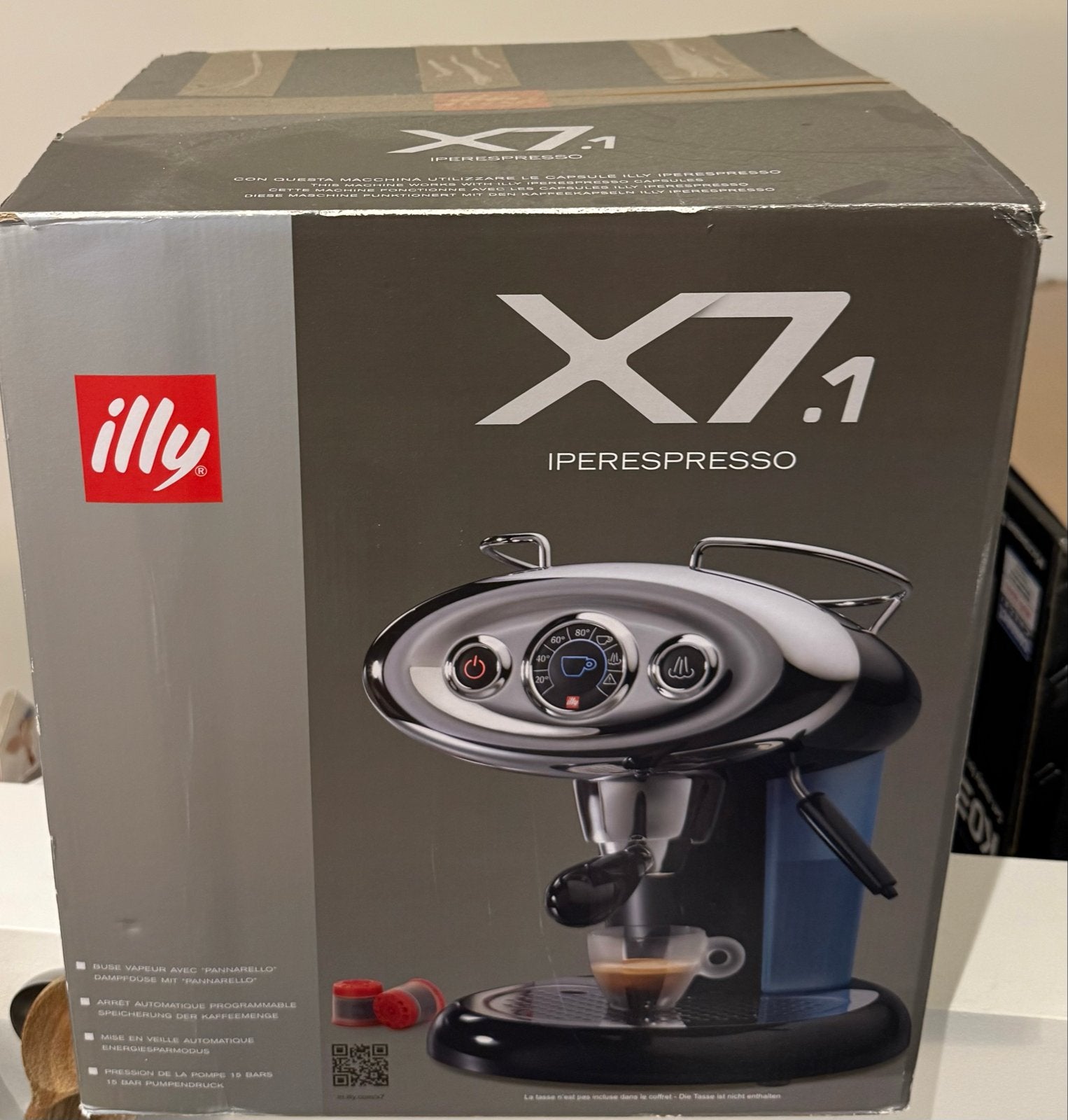 Illy X7.1 Iperespresso - Wit - Zo goed, Stoompijpje, Koffiepads en cups, Espresso apparaat, Ophalen of Verzenden