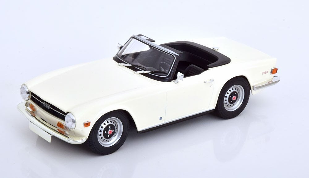 Triumph TR6 Roadster 1969 Wit 1-18 Minichamps Limited 504 pc, Minichamps, Auto, Nieuw, Ophalen of Verzenden