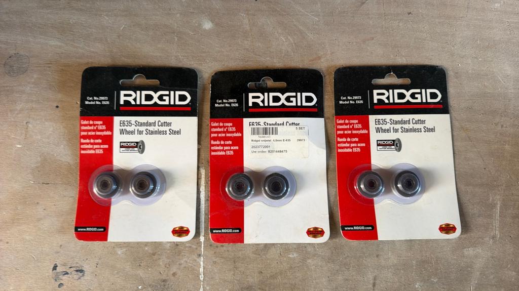 RIDGID E365 snijwiel voor roestvast staal (2 st.) - 29973, Ophalen of Verzenden, Nieuw