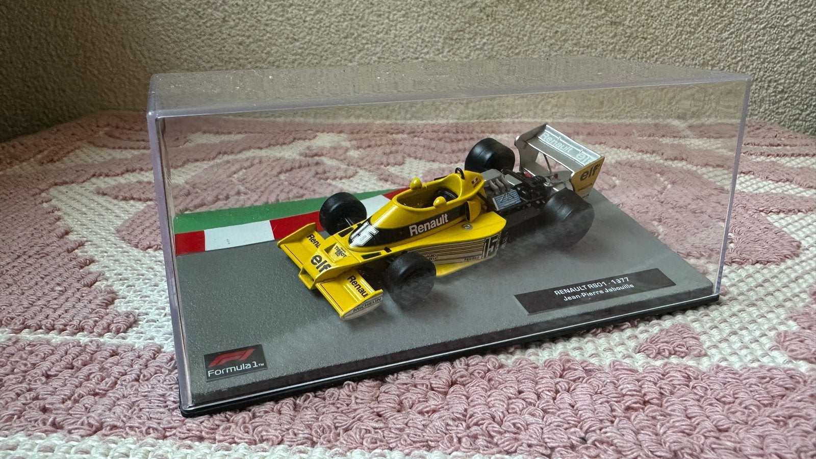 Renault RS01 - 1977 Jean-Pierre Jabouille F1 Modelauto, Ophalen, Zo goed als nieuw, Auto, Overige merken