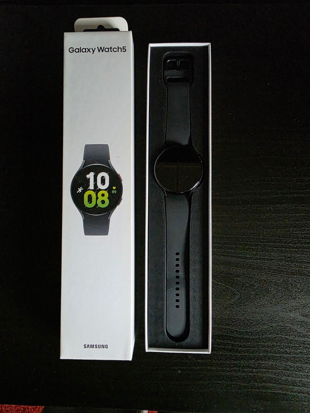 Samsung Galaxy Watch 5,  44mm, LTE, Zwart, Ophalen, Zwart, Zo goed als nieuw, Samsung