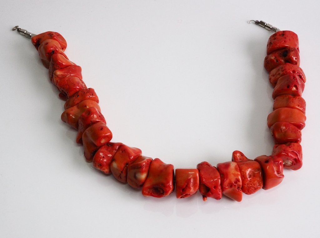 Collier van Bamboe-koraal Maya Wildevuur, Overige materialen, Gebruikt, ., Ophalen of Verzenden