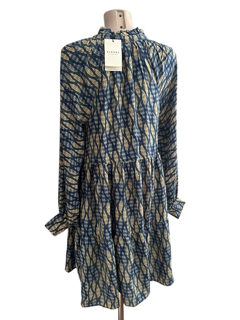 Sissel Edelbo jurk NIEUW One Size, Maat 38/40 (M), Blauw, Nieuw, Ophalen of Verzenden