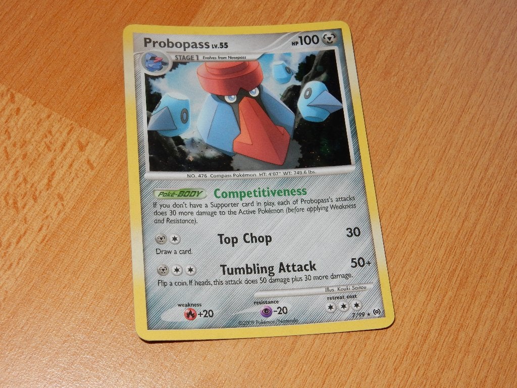 Probopass Holo sterretje kaart - Platinum Arceus, 7/99., Ophalen of Verzenden, Zo goed als nieuw, Losse kaart