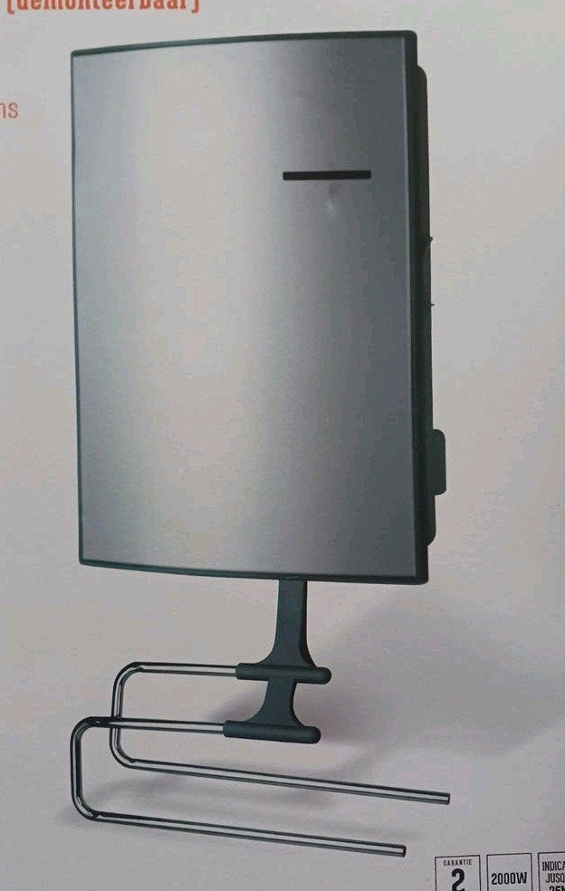 HANDSON Badkamerkachel met handdoekenrek en thermostaat, 30 tot 80 cm, Minder dan 60 cm, Ophalen of Verzenden, 800 watt of meer