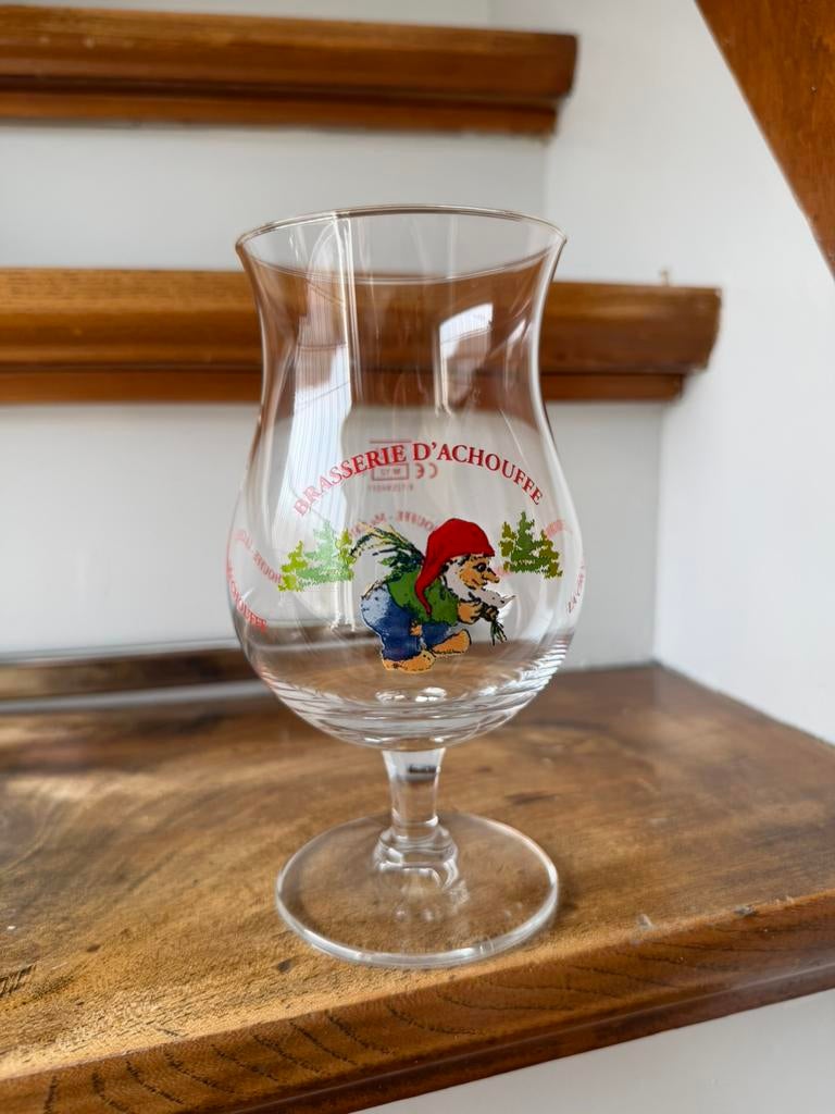 La chouffe bierglas 0,33L, Ophalen of Verzenden, Zo goed als nieuw, Glas of Glazen, Overige merken