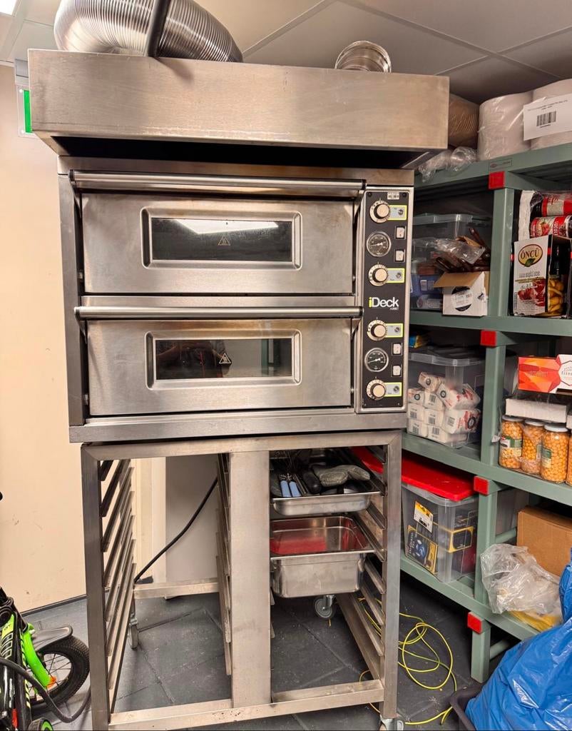 Electrische pizza oven dubbel deck, excl onderstel, Ophalen, Ovens, Magnetrons en Steamers