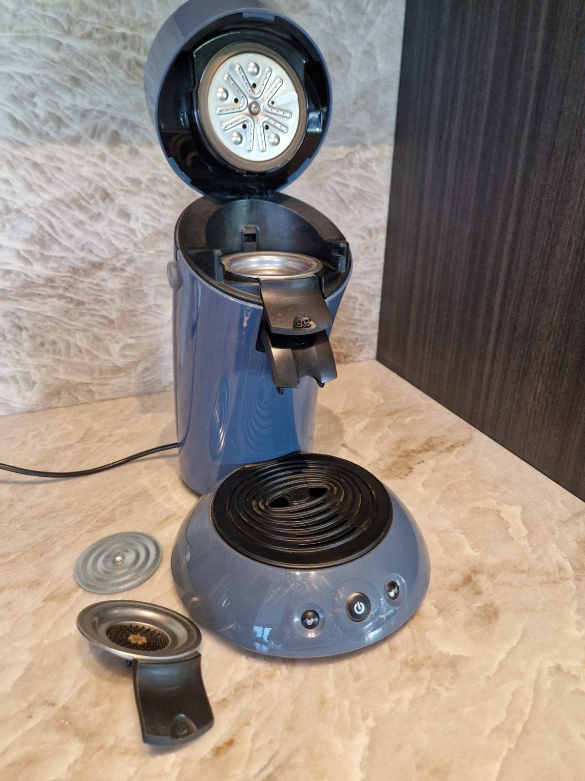 Philips Senseo koffiezetapparaat - Blauw, Ophalen, Gebruikt, Koffiemachine, 2 tot 4 kopjes