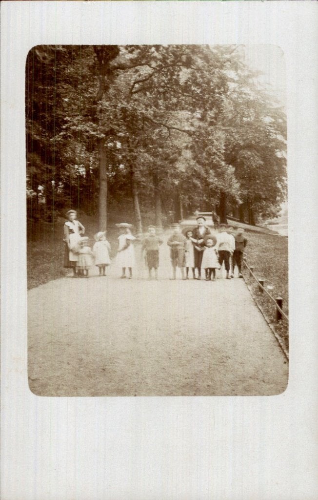 Gorinchem Gorkum - Fotokaart - Park Kinderen, Ophalen of Verzenden, Voor 1920, Ongelopen, Zuid-Holland