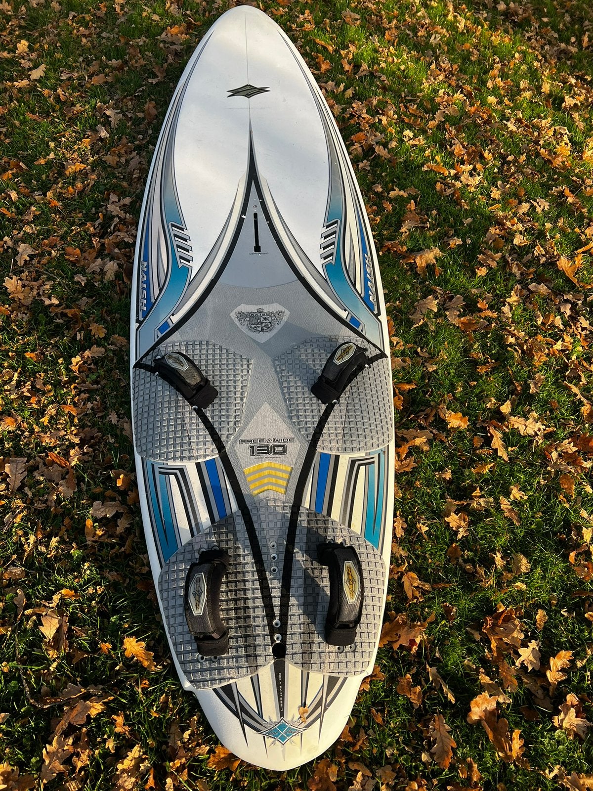 Naish FreeWide 130 liter compleet met 6.5 zeil, mast, giek, Ophalen, 250 tot 300 cm, 5 tot 6.5 m², Gebruikt