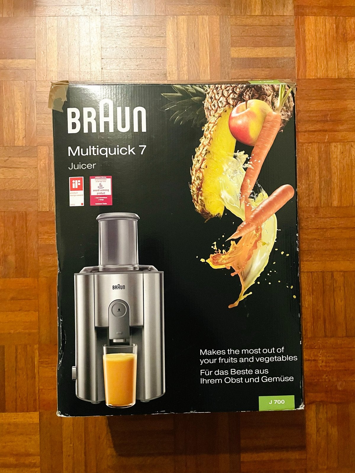 Braun Multiquick 7 J 700 Sapcentrifuge - Zo goed als nieuw, Witgoed en Apparatuur, Keukenmixers, Minder dan 1 liter, Ophalen, Zo goed als nieuw