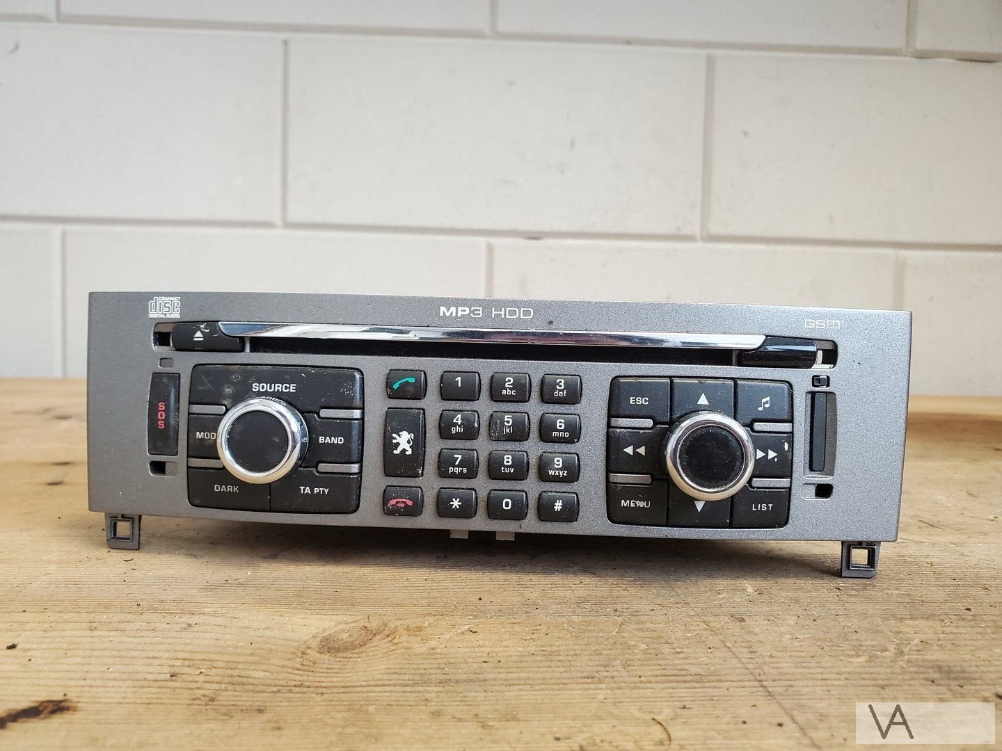 Peugeot 308 navigatie radio rt3 2007 - 2010 96646345xh €100, Gebruikt, -, -, Ophalen of Verzenden