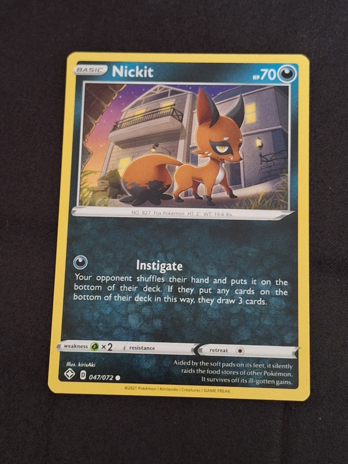 Nickit 47/72 Pokemon Shining Fates, Ophalen of Verzenden, Nieuw, Losse kaart