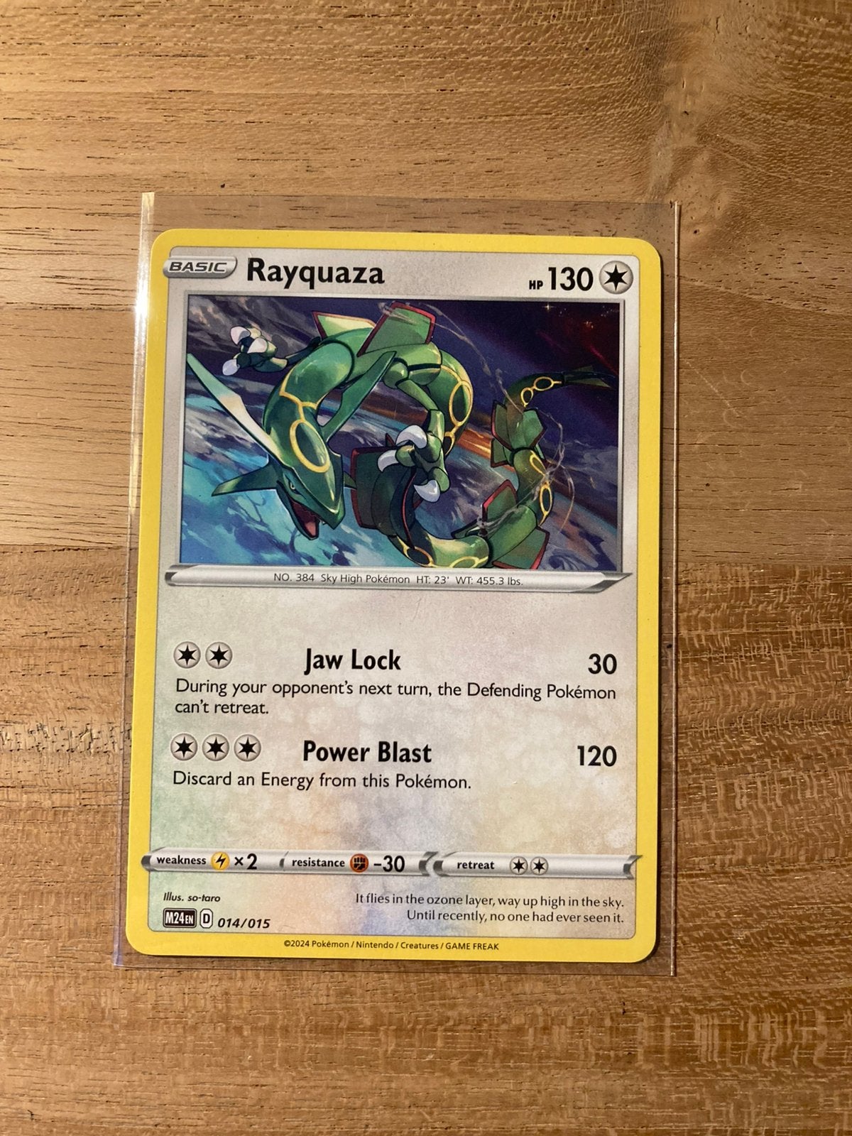 McDonald’s 2025 Pokemon Kaart Rayquaza 14/15 - Dragon Discov, Hobby en Vrije tijd, Ophalen of Verzenden, Zo goed als nieuw, Losse kaart