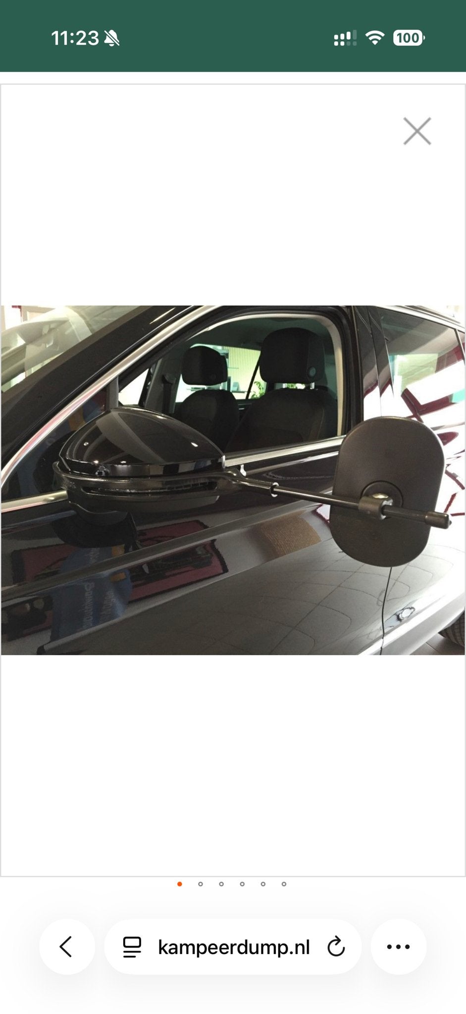Emuk Caravanspiegels VW Tiguan II vanaf 01/2016 tot 11/2023, Ophalen of Verzenden, Gebruikt
