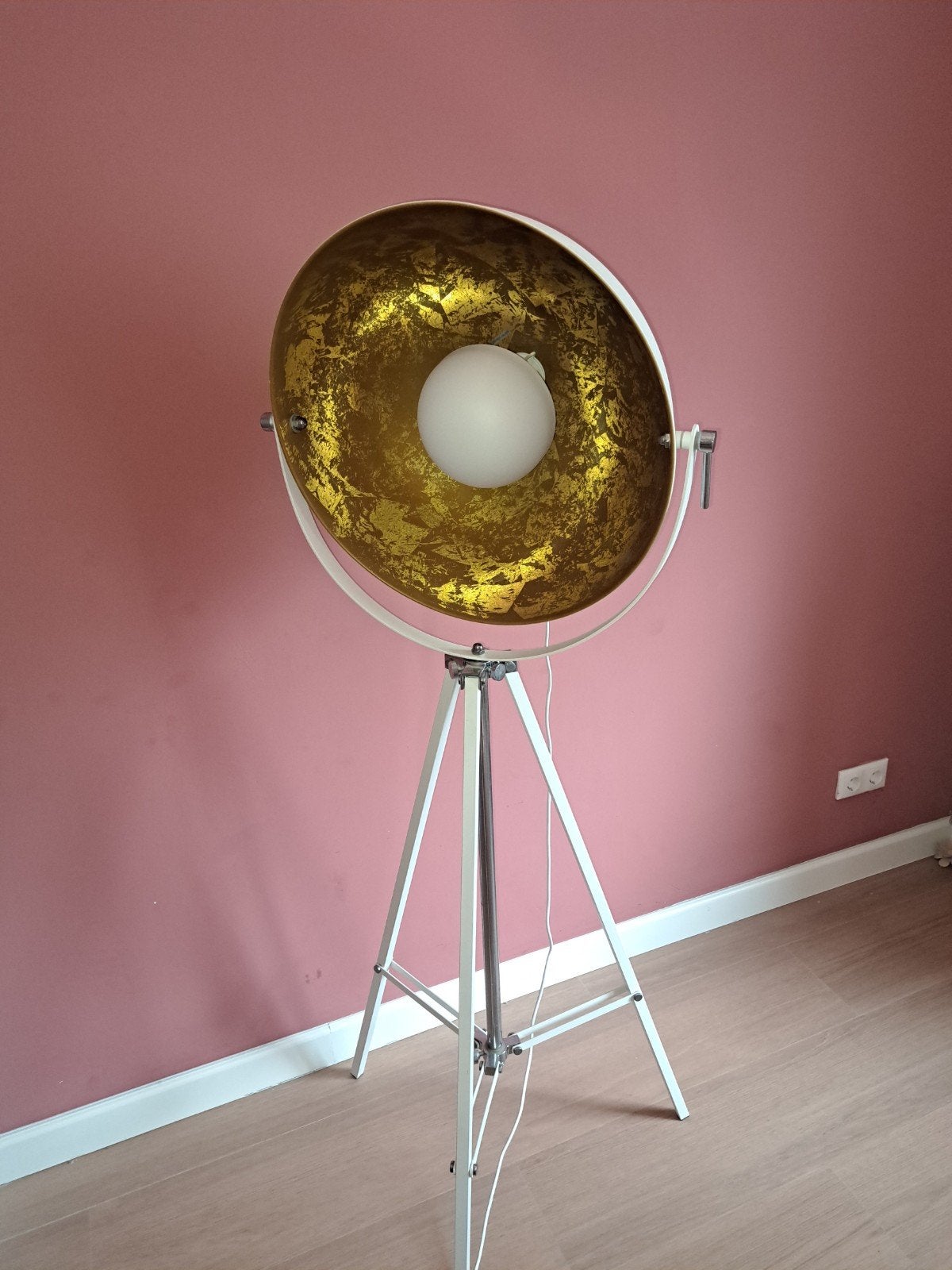 Design staande lamp met dimmer - Studio look, Gebruikt, Design, Industrieel, Studio, Metaal, 150 tot 200 cm