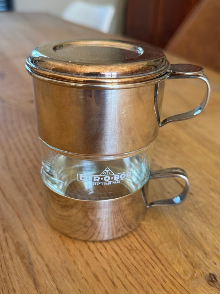 Vintage zilveren Dur-o-bor perlator - zilver en glas, Ophalen of Verzenden